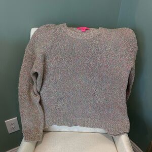 Lilly Pulitzer EEUC/Large scalloped hem gorgeous and Festive Sweater